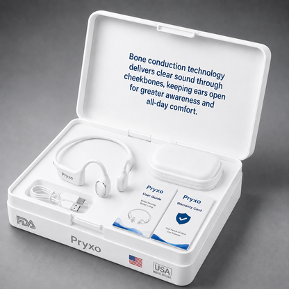 🌎Ends Today: 83% OFF!⏰🏆Pryxo®  Bone Conduction Smart Hearing Headphones （Mayo Clinic Recommended）