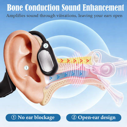 🌎Ends Today: 83% OFF!⏰🏆Pryxo®  Bone Conduction Smart Hearing Headphones （Mayo Clinic Recommended）