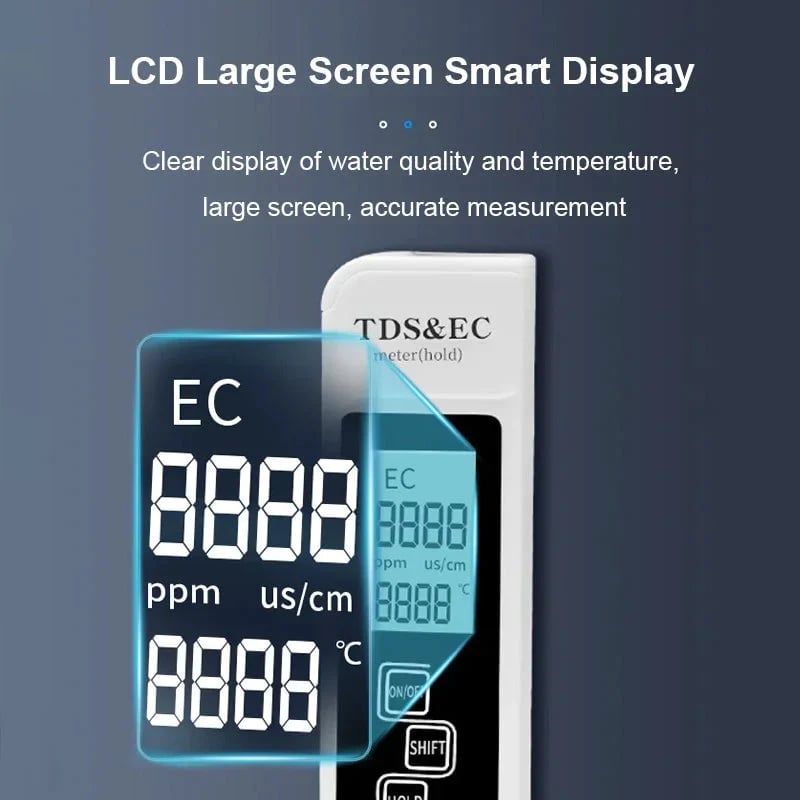 Digital Water Quality Tester - Test water quality and purify water sources
